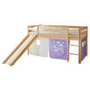 SPIELBETT Kiefer massiv 90/200 cm Kieferfarben, Flieder  - Flieder/Kieferfarben, Natur, Holz (90/200cm) - MID.YOU