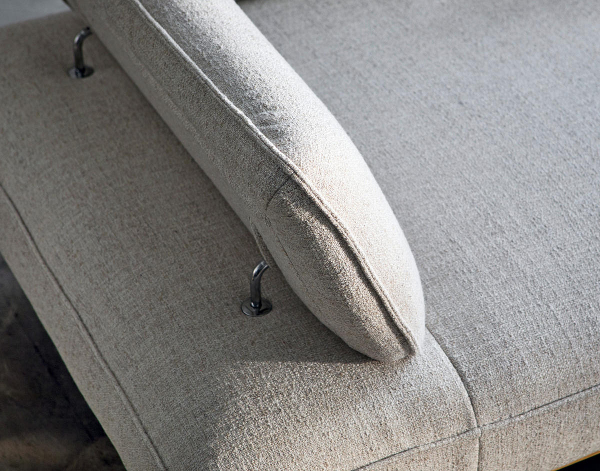 ECKSOFA JOOP! SELECT II Creme Flachgewebe  - Anthrazit/Creme, Design, Holz/Textil (297/240cm) - Joop!