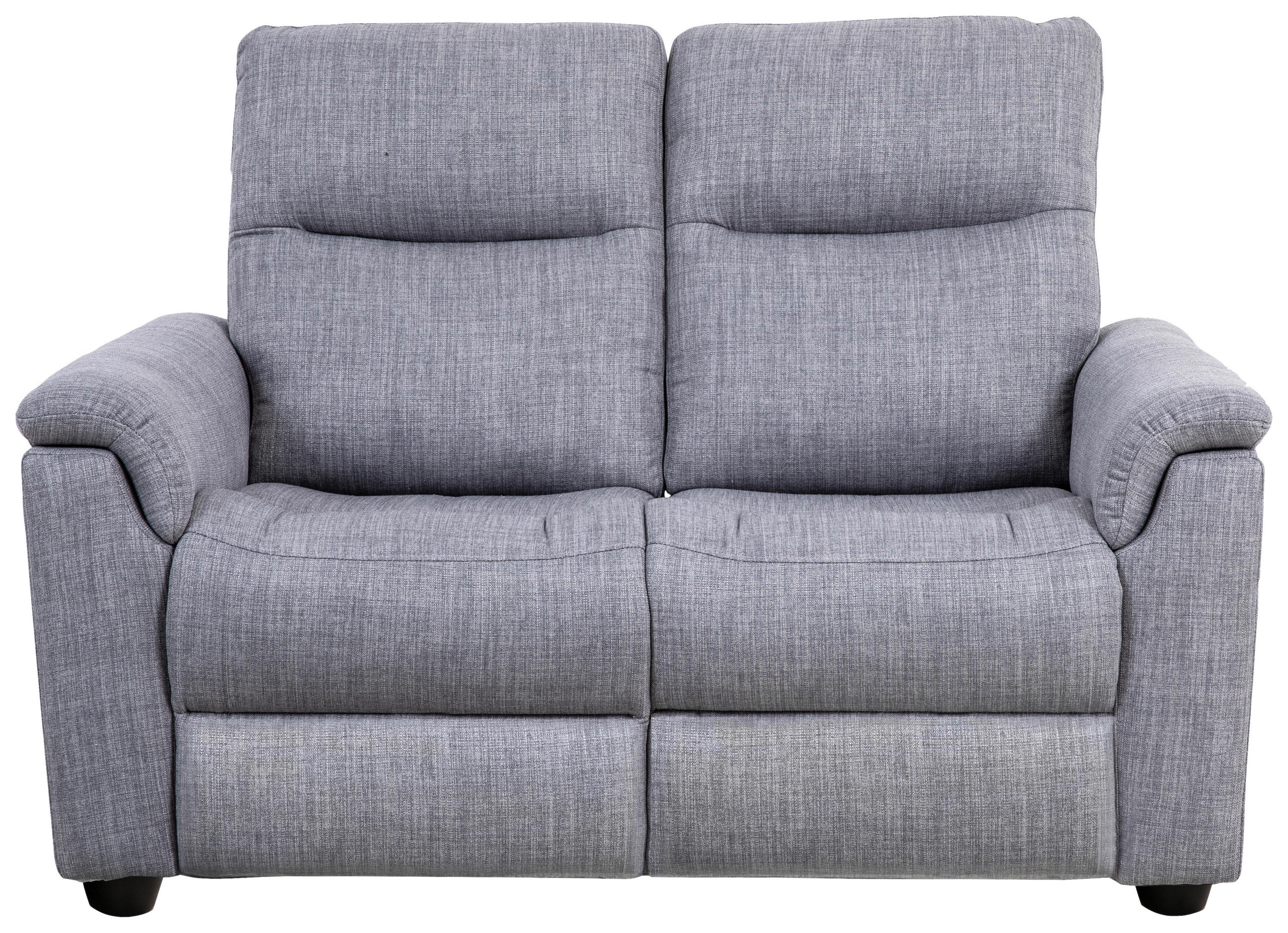 2-SITS SOFFA i trä, plast, textil grå  - mörkgrå/svart, Klassisk, trä/textil (149/103/97cm) - Chilliano