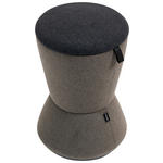 BÜROHOCKER 36,5/57/36,5 cm  - Schwarz/Grau, MODERN, Kunststoff/Textil (36,5/57/36,5cm) - Novel