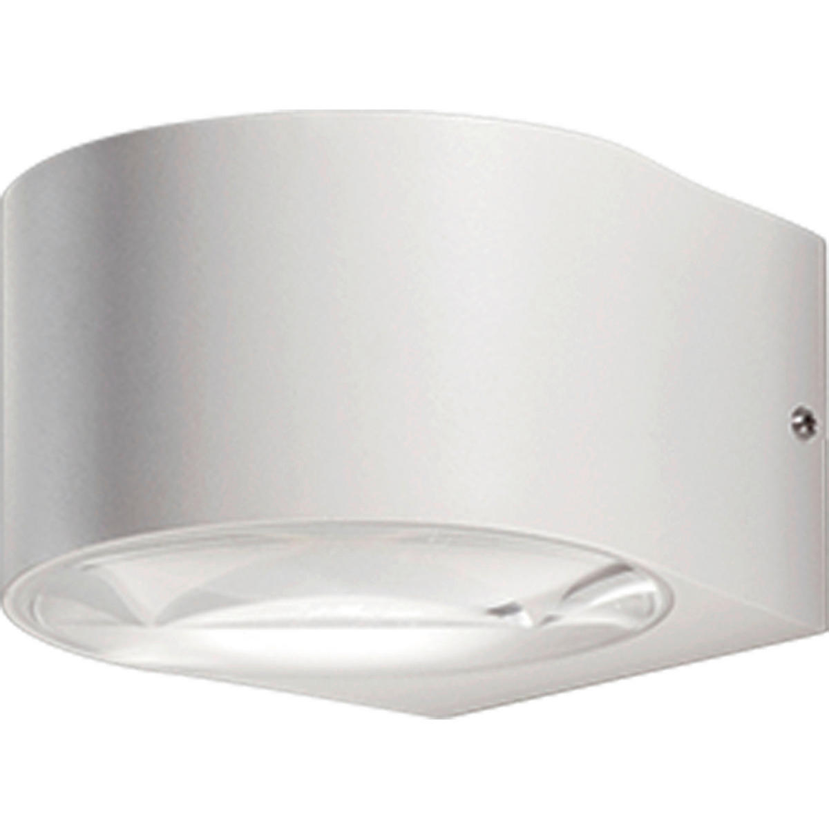 AUßENWANDLEUCHTE Lao 11/12/7 cm   - Weiß, Design, Glas/Metall (11/12/7cm) - Fabas Luce