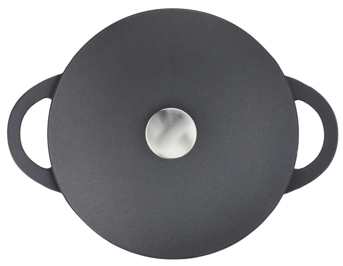 SERVIERPFANNE  - Schwarz, Basics, Metall (49,6/30,1/10,3cm) - Tefal