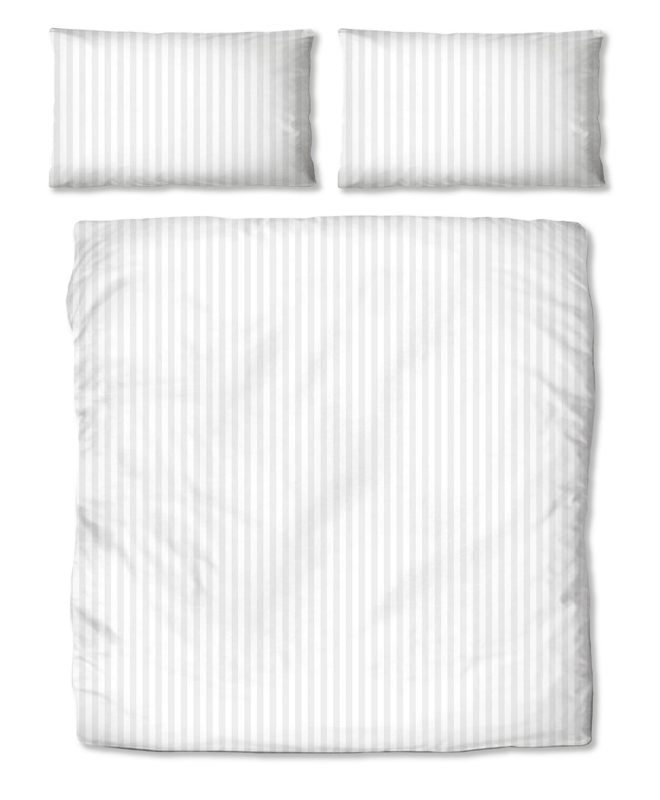 BETTWÄSCHESET 2-teilig Damast 200/210 cm  - Weiss, Konventionell, Textil (200/210cm) - Dieter Knoll