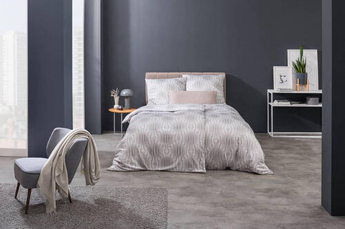 BETTWÄSCHE ATELIER Makosatin 135/200 cm  - Grau, Design, Textil (135/200cm) - Estella