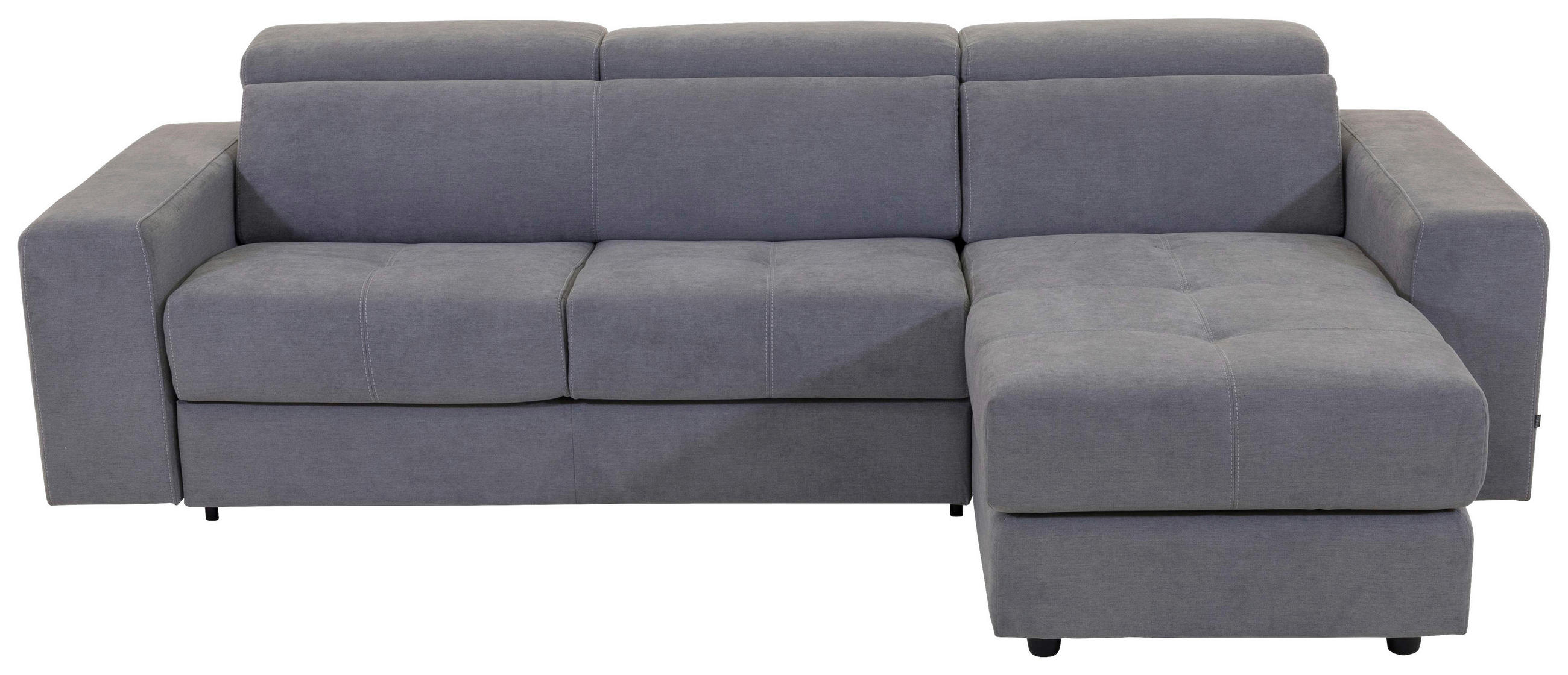 SAROKKANAPÉ textil szürke  - fekete/szürke, Modern, műanyag/textil (273/160cm) - Hom`in