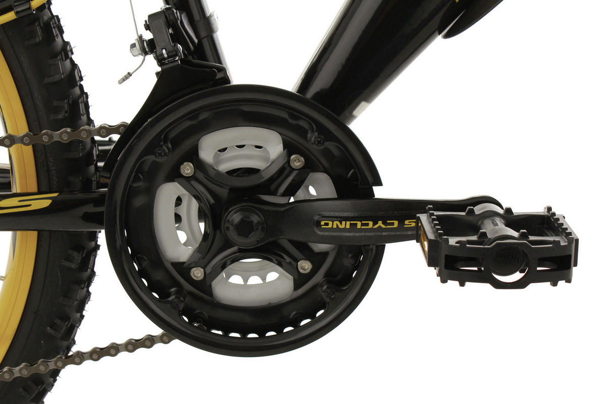 KINDERFAHRRAD 24 Zoll  - Gelb/Schwarz, Basics, Metall (180/70/80cm) - Atrigo