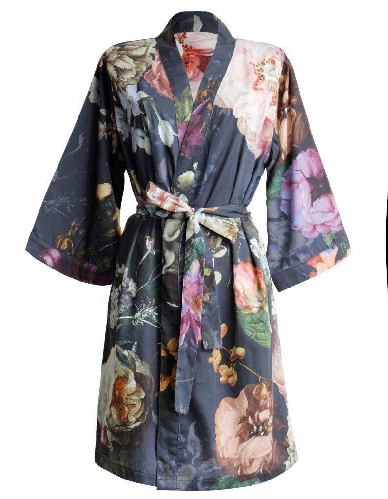 KIMONO FLEUR  - Blau, LIFESTYLE, Textil (XSnull) - Essenza