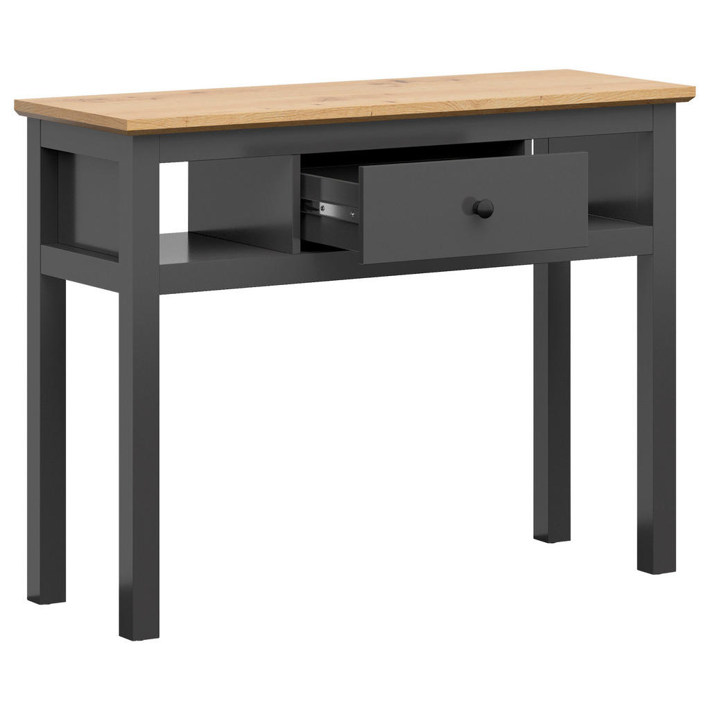 Thumbnail - Konsolentisch, Graphit, Eiche Artisan, Holzwerkstoff, 1 Schubladen, 41x86x114 cm, Wohnzimmer, Wohnzimmertische, Konsolen...