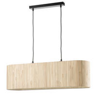 PENDELLEUCHTE 78/22/105 cm  - Creme/Schwarz, Natur, Textil/Metall (78/22/105cm)