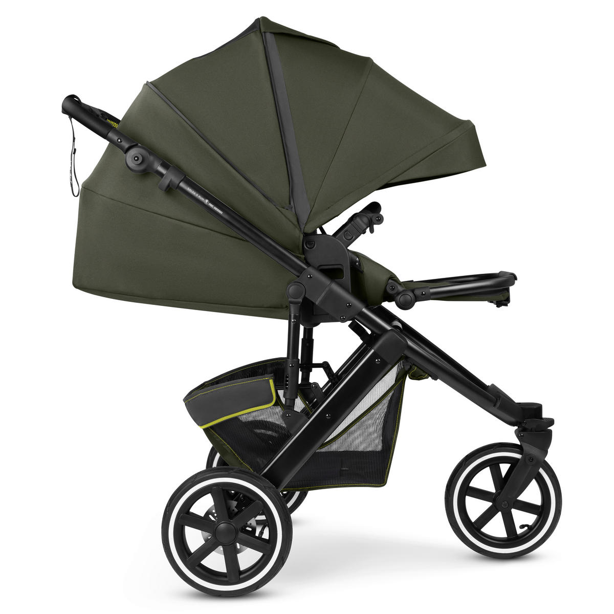 JOGGER Salsa 5 Run  - Schwarz/Olivgrün, Basics, Textil/Metall (65/122/95cm) - ABC Design
