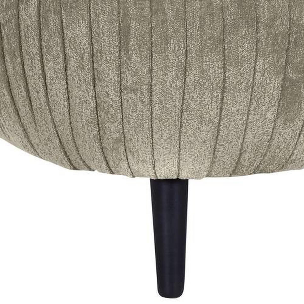 RÉCAMIERE in Chenille Taupe  - Taupe/Schwarz, Design, Holz/Textil (170/85/110cm) - Landscape