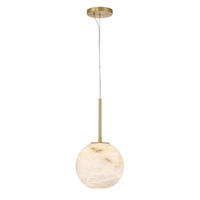 LED-PENDELLEUCHTE Eurofase 20,3/45 cm   - Goldfarben, KONVENTIONELL, Glas/Metall (20,3/45cm) - Elstead Lighting