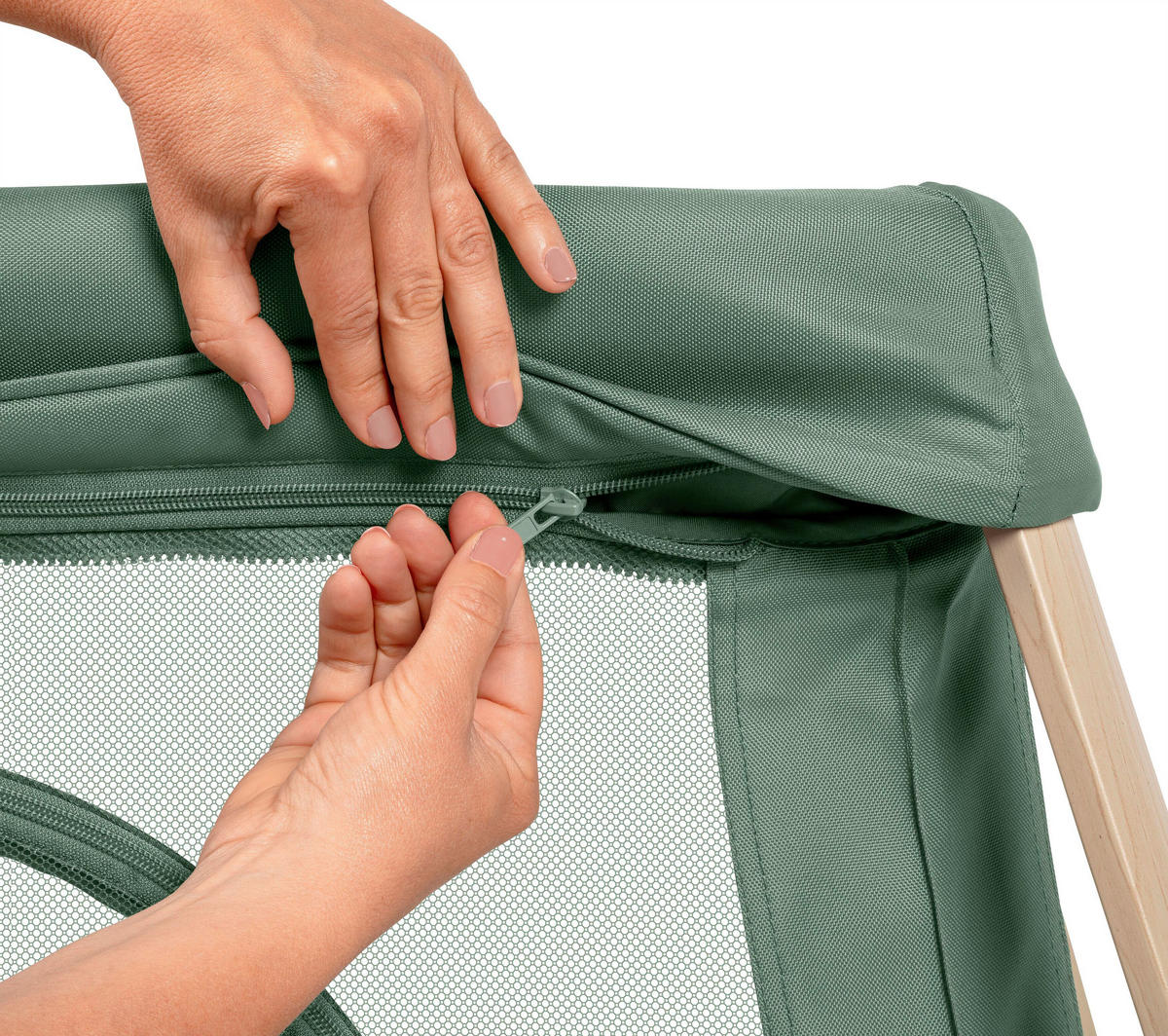 REISEBETT Calao Light Grün  - Grün, Basics, Karton/Papier (111/60/87cm) - Maxi-Cosi