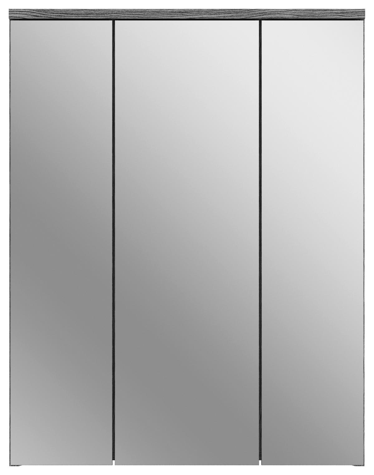 KOPALNICA  bela, visoki sijaj  - srebrne barve/črna, Moderno, umetna masa/steklo (105cm) - MID.YOU