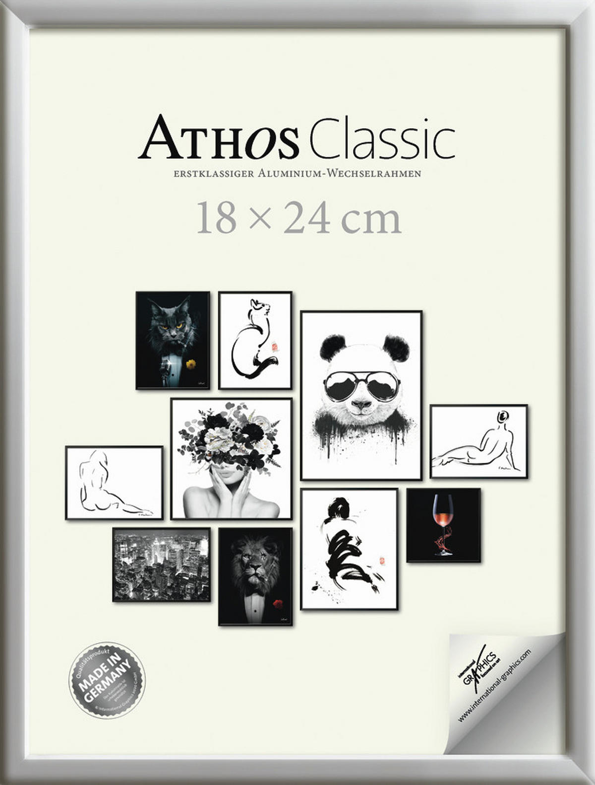 BILDERRAHMEN - Chromfarben, Basics, Papier/Holzwerkstoff (18/24/1,8cm)