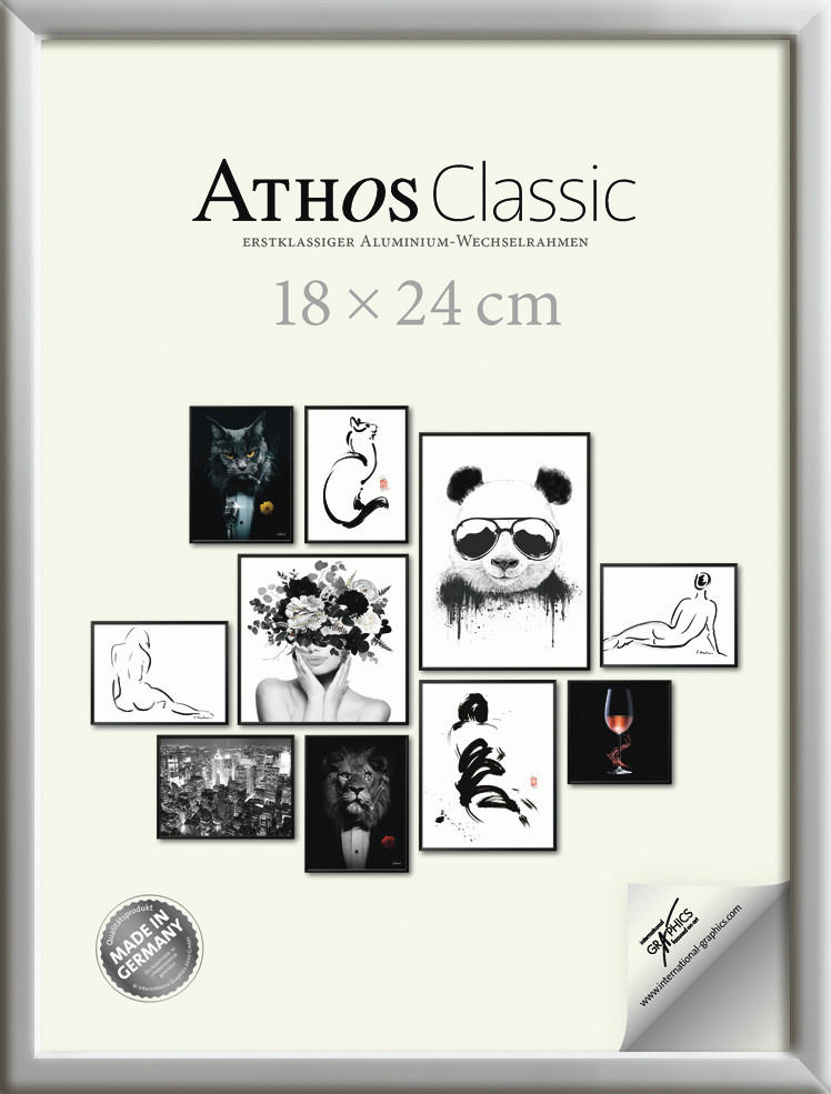 XXXLutz Bilderrahmen Athos Classic+ Chrom 18x24x1.8 cm