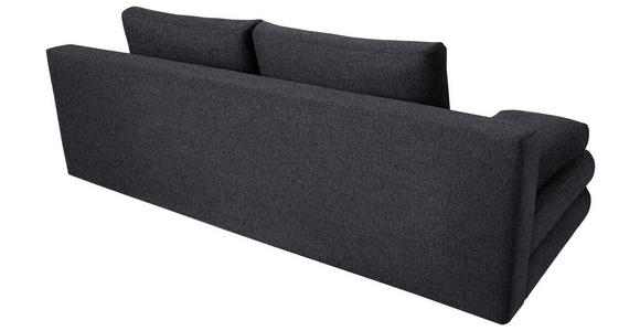 SCHLAFSOFA Taras  mit Stoffauswahl Webstoff Dunkelgrau  - Dunkelgrau/Schwarz, Design, Kunststoff/Textil (197/77/81cm) - Xora