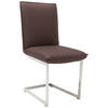 SCHWINGSTUHL  in Nickel Echtleder pigmentiert  - Edelstahlfarben/Beige, Design, Leder/Metall (48/93/65cm) - Ambiente