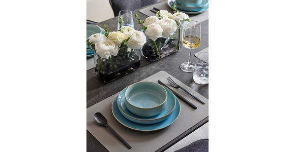 ESSTISCH in Metall, Keramik 180/90/75 cm - Schwarz/Grau, Design, Keramik/Metall (180/90/75cm) - Hom`in