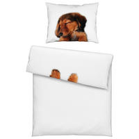DEČJA POSTELJINA Dream Buddy 140/200 cm saten braon  - braon, Trendi, tekstil (140/200cm) - Ben'n'jen