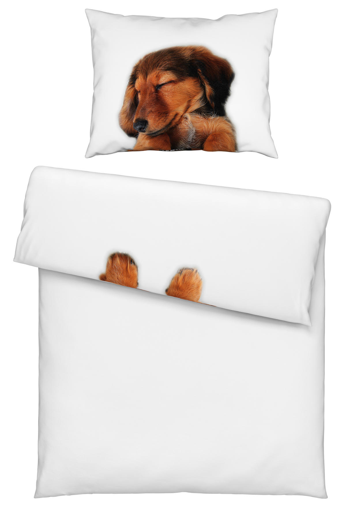 DEČJA POSTELJINA Dream Buddy 140/200 cm saten braon  - braon, Trendi, tekstil (140/200cm) - Ben'n'jen