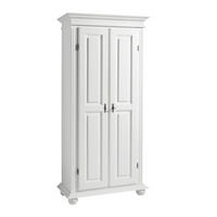 SCHUHSCHRANK Fichte massiv Weiß  - Weiß, LIFESTYLE, Holz (90/190/45cm) - Landscape