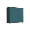 KOMMODE Mailand Typ 4  in 79/73/33 cm  - Anthrazit/Petrol, MODERN, Holzwerkstoff/Kunststoff (79/73/33cm) - MID.YOU