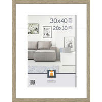 RÁM NA OBRAZY, 1 foto 30 cm x 40 cm - farba duba, Basics, plast (32/42/2,5cm)