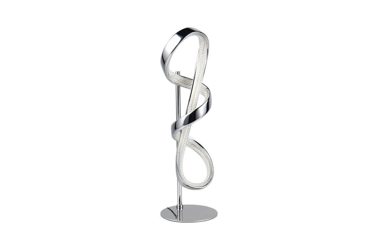 STONA LED LAMPA - boja hroma, Dizajnerski, metal (15/47cm)