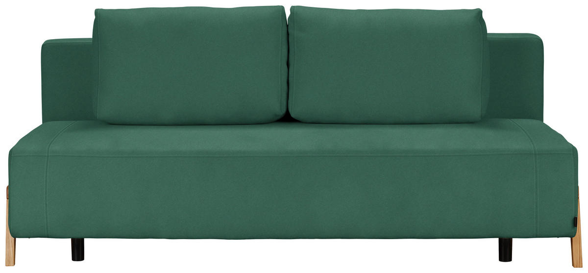 SCHLAFSOFA in Textil Türkis  - Türkis/Naturfarben, Design, Holz/Textil (211/88/102cm) - Niels Andersson