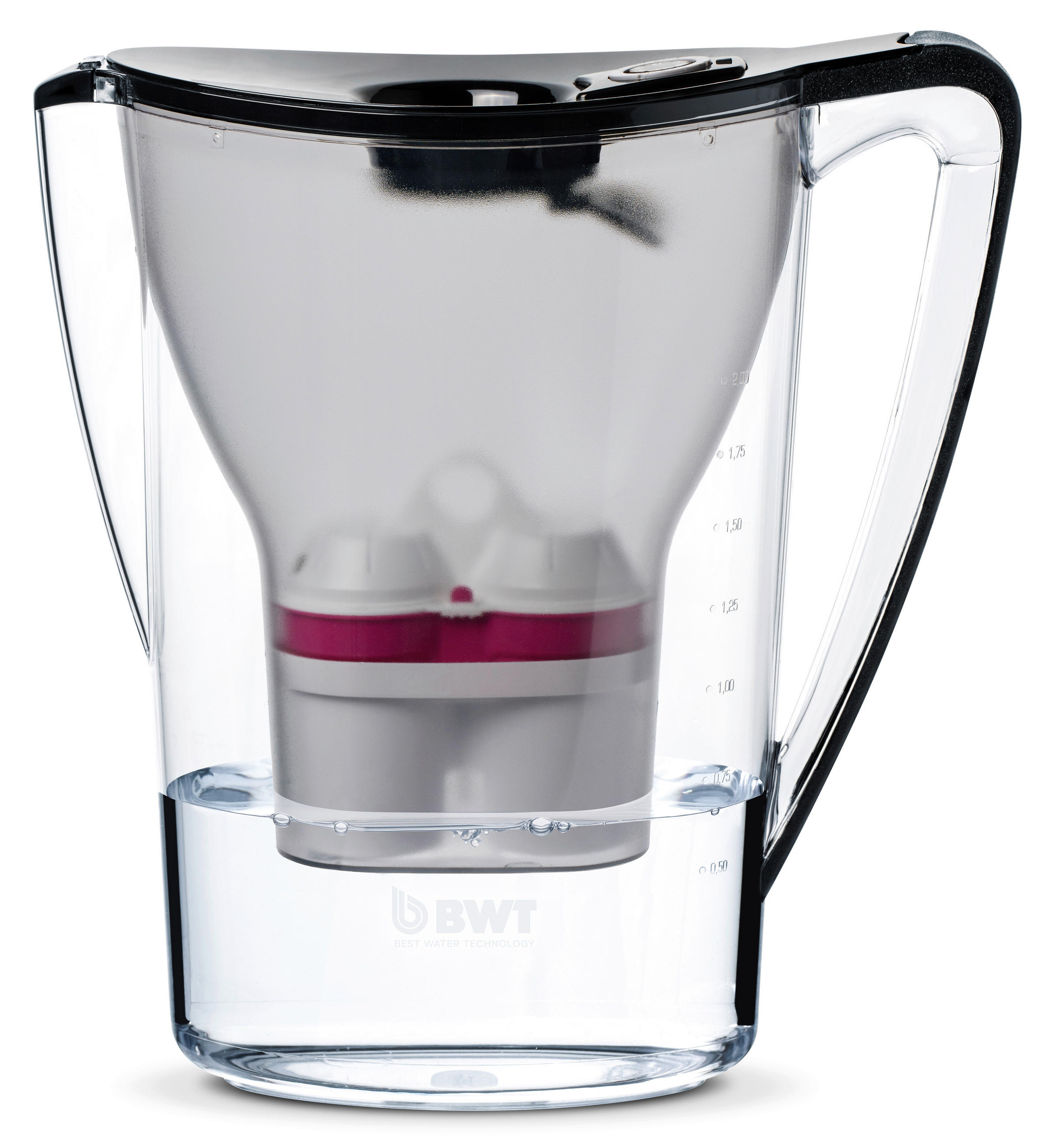 TISCHWASSERFILTER 640995 Schwarz, Transparent  - Transparent/Schwarz, Basics, Kunststoff (11,3/27,8/25,2cm) - BWT