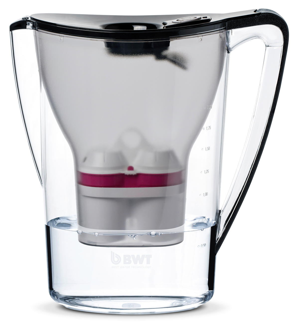 TISCHWASSERFILTER 640995 Schwarz, Transparent  - Transparent/Schwarz, Basics, Kunststoff (11,3/27,8/25,2cm) - BWT