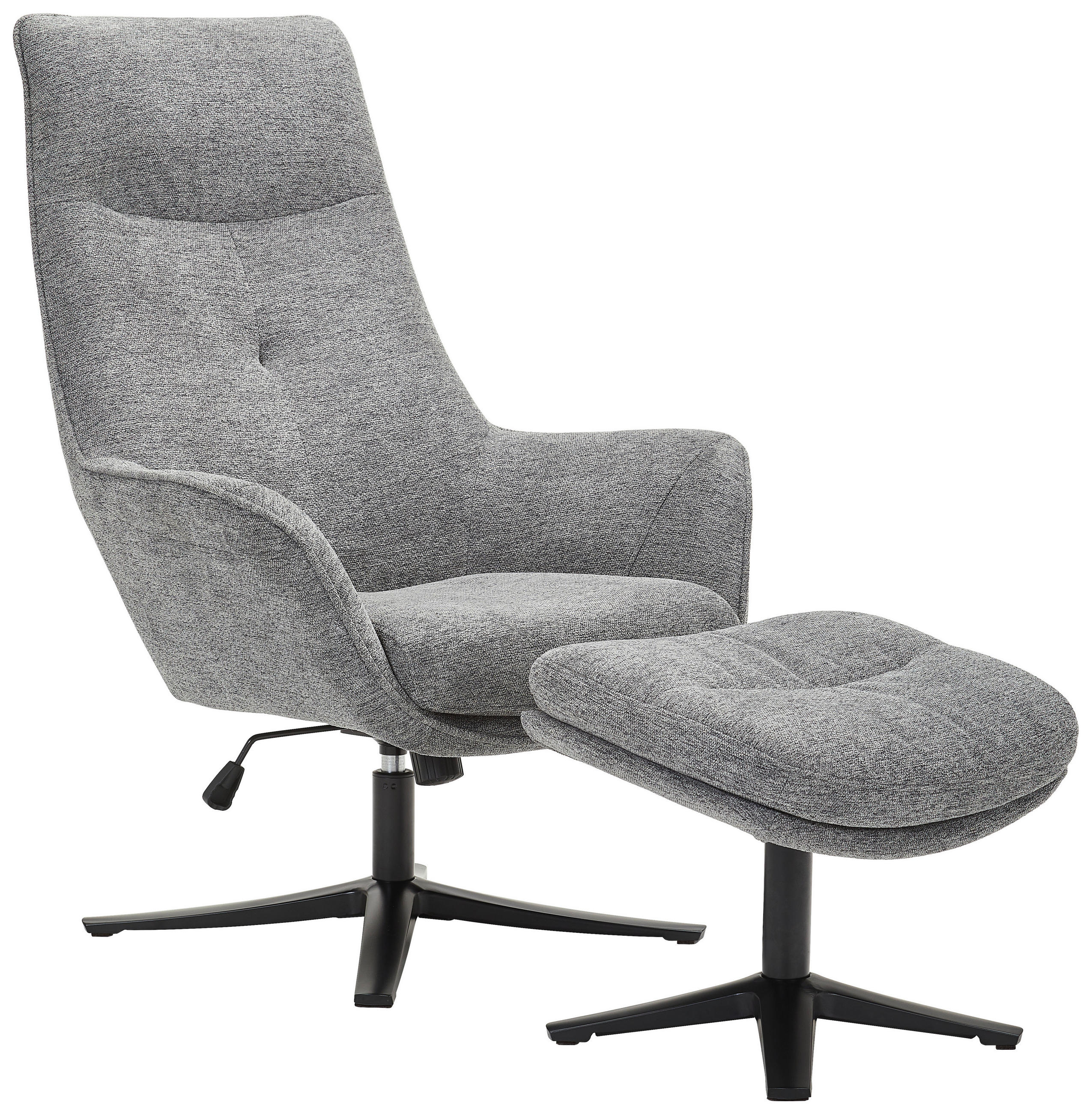 Cantus Relaxsesselset Grau, Schwarz 73x108x83 cm