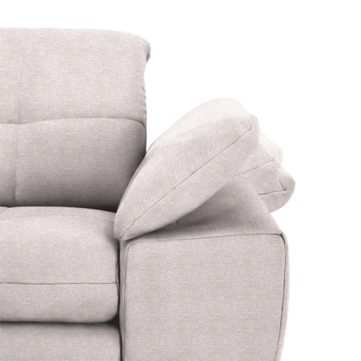 ECKSOFA in Webstoff Hellrosa  180/265 cm  - Hellrosa/Schwarz, Design, Textil/Metall (180/265cm) - Carryhome