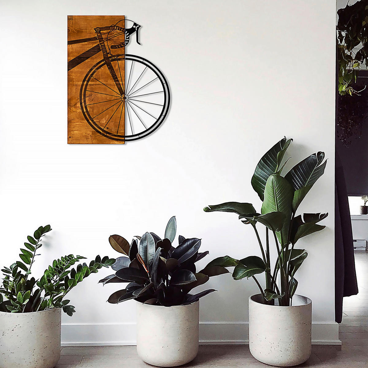OBJEKTBILD 45/58 cm    - Schwarz/Braun, Basics, Holzwerkstoff (45/58cm)