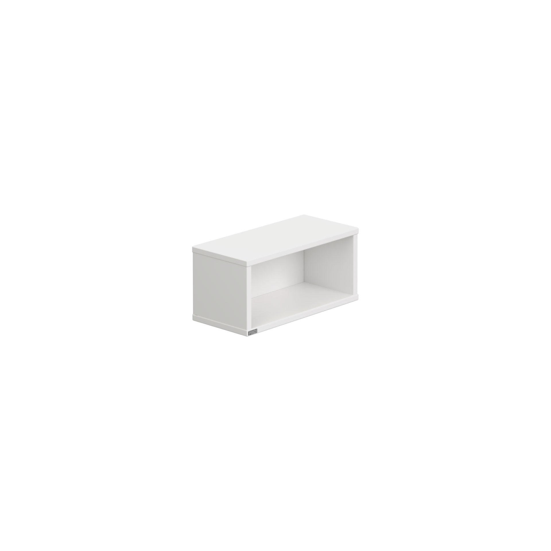 WANDREGAL Weiß  - Weiß, Design, Holzwerkstoff (40/18,5/18,7cm) - Paidi
