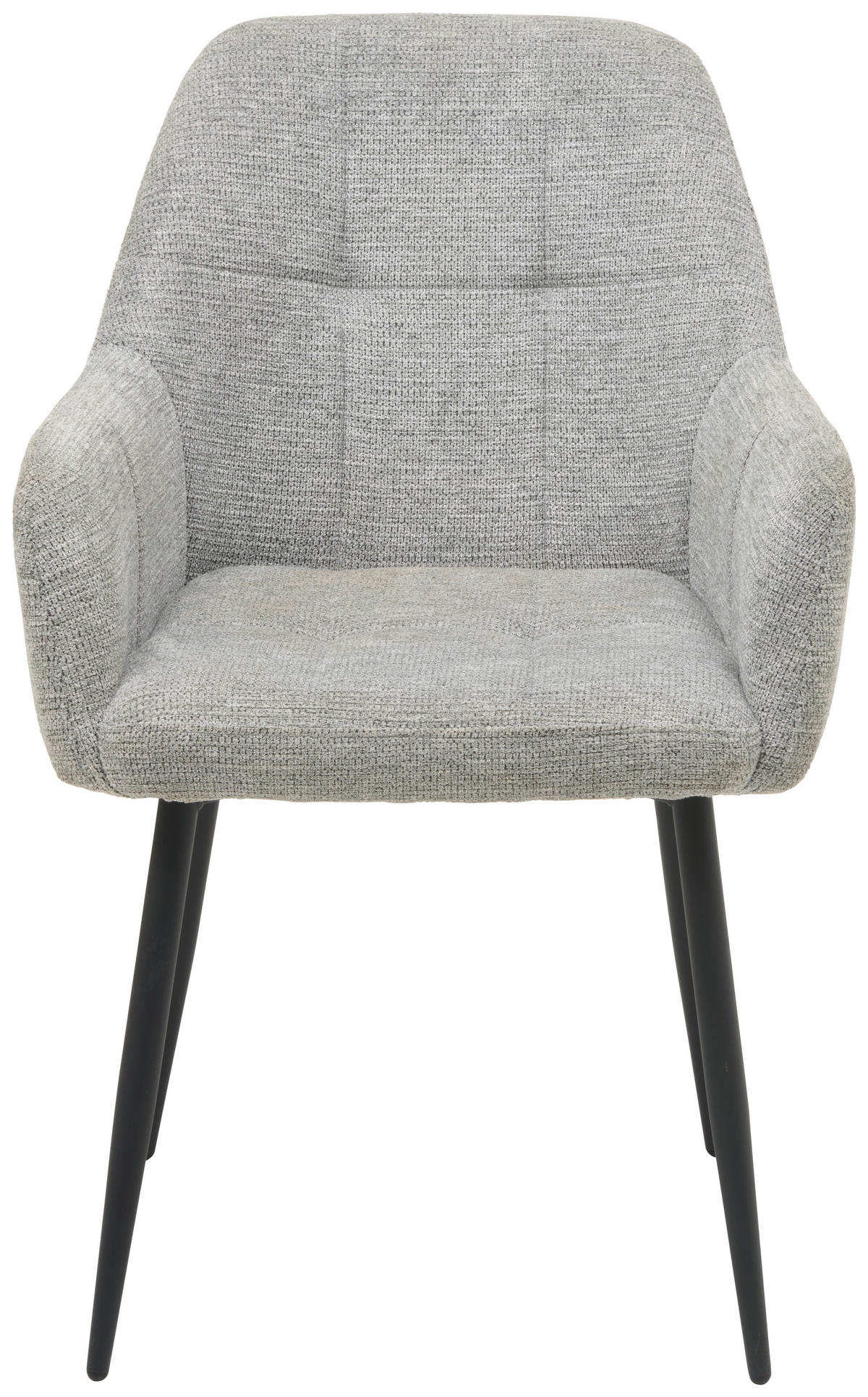 ŽIDLE S PODRUČKAMI, železo, tkaná látka, šedá, černá - šedá/černá, Konvenční, kov/textil (58/88/63cm) - MID.YOU