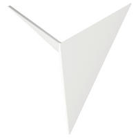 NÁSTĚNNÉ SVÍTIDLO, 7,5/20,5/24,8 cm  - bílá, Basics, kov (7,5/20,5/24,8cm)