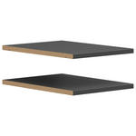 EINLEGEBODEN 26,9/1,5/36 cm   - Graphitfarben, MODERN, Holzwerkstoff (26,9/1,5/36cm) - Carryhome