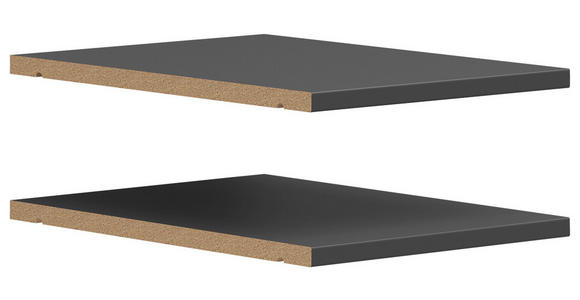 EINLEGEBODEN 26,9/1,5/36 cm   - Graphitfarben, MODERN, Holzwerkstoff (26,9/1,5/36cm) - Carryhome