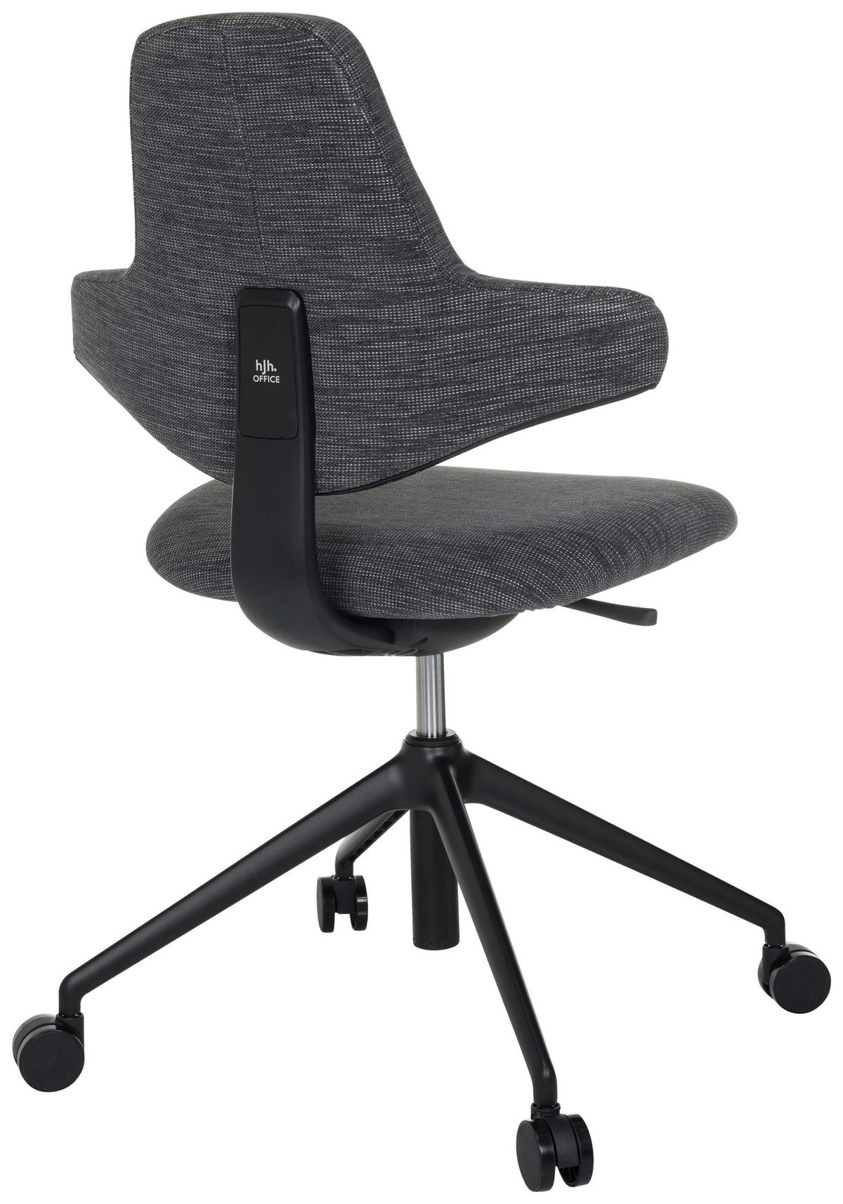 OTOČNÁ ŽIDLE, plochá tkanina, šedá - šedá/černá, Moderní, kov/textil (58/87 - 97/57cm) - MID.YOU
