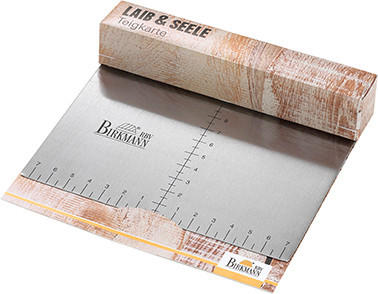 TEIGKARTE - Edelstahlfarben, Basics, Metall (15/2,4/12,1cm) - Birkmann
