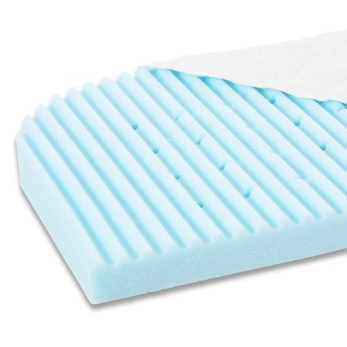 BEISTELLBETTMATRATZE Babybay Original 81/41,5 cm - Blau/Weiß, Basics, Textil (81/41,5cm) - Babybay