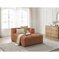 SOFAELEMENT ANNECY Bouclé Orange  - Schwarz/Orange, MODERN, Kunststoff/Textil (120/72/170cm)