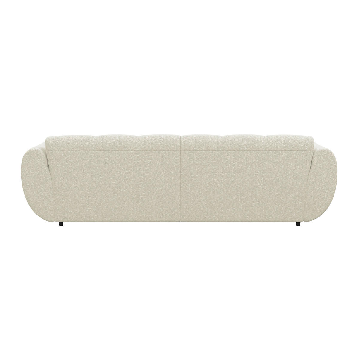 ECKSOFA Elfenbein Chenille  - Elfenbein/Dunkelgrün, Trend, Kunststoff/Textil (178/280cm) - MID.YOU