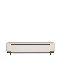 TV-ELEMENT črna, peščene barve  - črna/peščene barve, Design, leseni material (204,9/49,1/44,8cm) - Hom`in