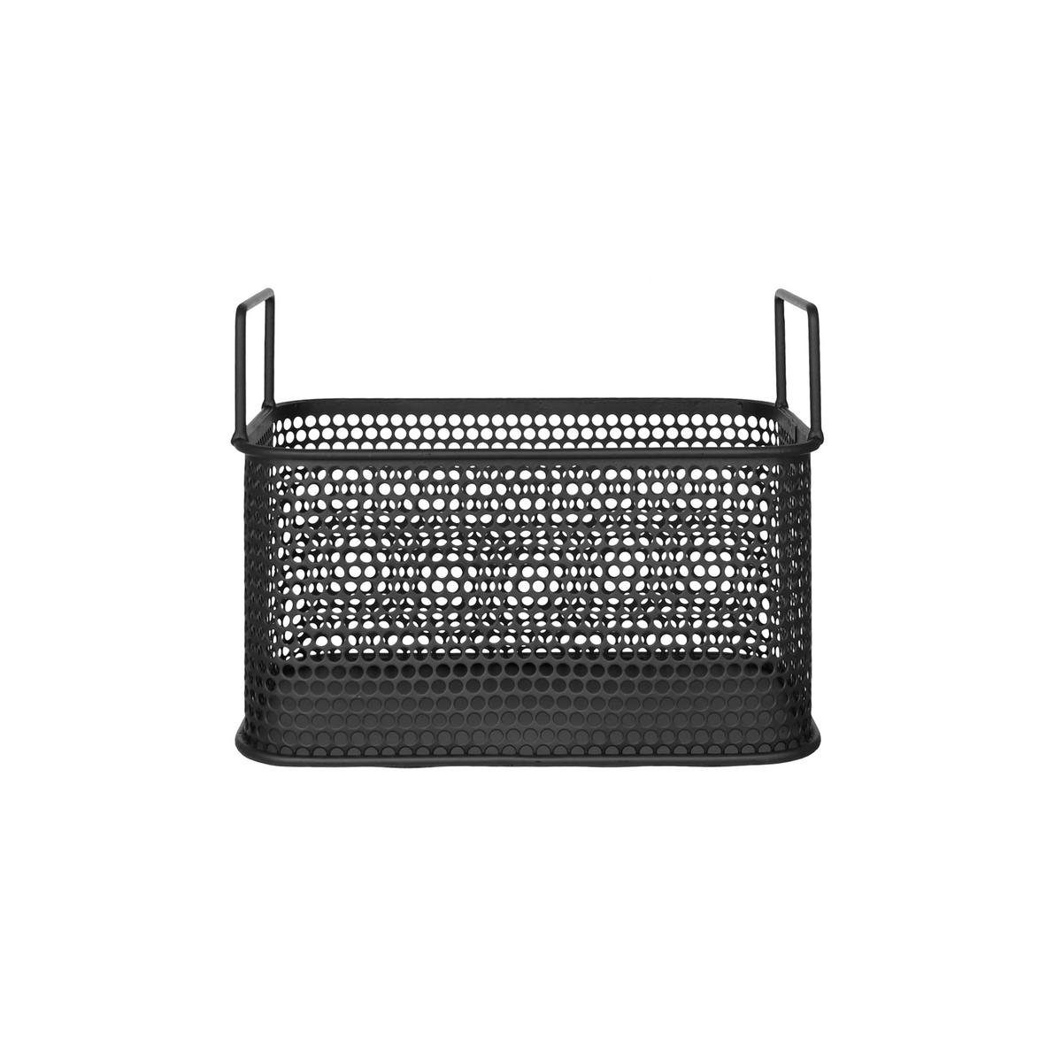 FÖRVARINGSKORG 21/14/17 cm   - svart, Basics, metall (21/14/17cm) - Ambia Home