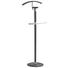 HERRENDIENER Chromfarben, Schwarz - Chromfarben/Schwarz, Design, Metall (40/115/30cm) - XORA