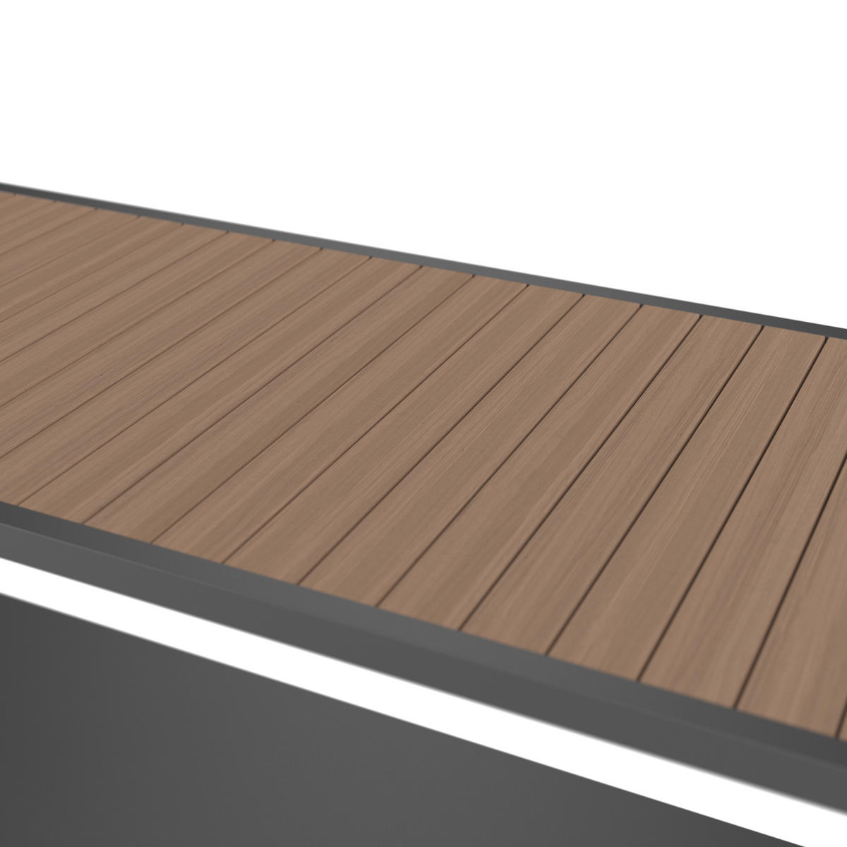 VENKOVNÍ KUCHYNĚ  - šedá/přírodní barvy, Moderní, kov/plast (150/90/50cm) - Ambia Garden
