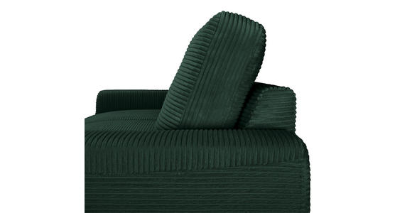 CloseUp von Carryhome ECKSOFA Dunkelgrün Cord.